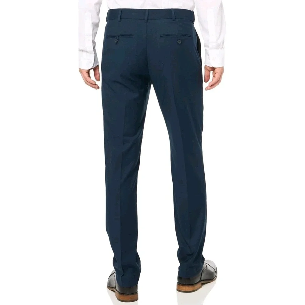 NWT Savane Dress Pants Black Straight Fit Tapered Fit No Iron 36X32